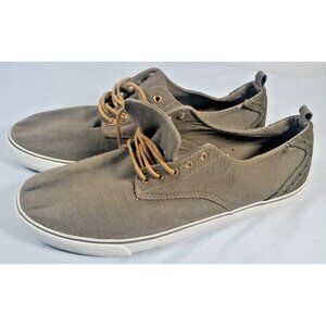 GAP Factory Gray Canvas Lace Up Fashion Sneakers Men’s Size 11